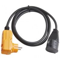 brennenstuhl cable alargador de proteccion 2m negro