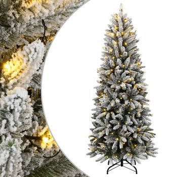Árbol De Navidad | Decoraciones De Navidad Artificial Con 150 Leds Y Nieve Flocada 150 Cm Cfw560161