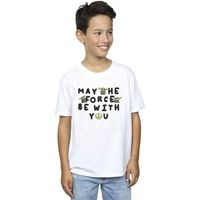 disney tops y camisetas the mandalorian may the force be with you para nino
