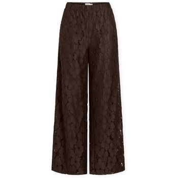 Vila Pantalones Tonato Wide Trousers - Coffee Bean para mujer