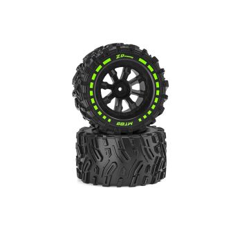 2 piezas ZD Racing MT09 1/9 camión monstruo sin escobillas RC piezas ruedas neumáticos barra de Wheelie ensamblaje vehíc