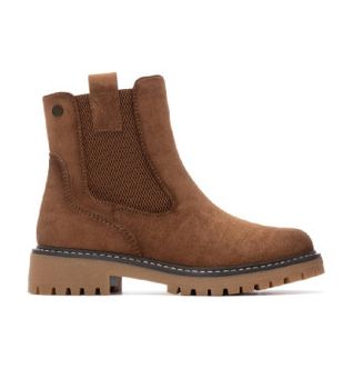 Refresh para mujer. 17302701-TAUPE Botines 173027 marrón (40), Plano, 1 a 3cm, Cremallera, Casual