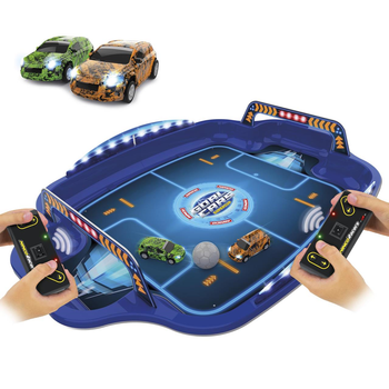 Ninco - Estadio con coches  radio control Goal Cars Supercup ¡combina la conducción con técnicas de fútbol! Incluye 2 vehículos con luces 50x70 cm (NH93181)