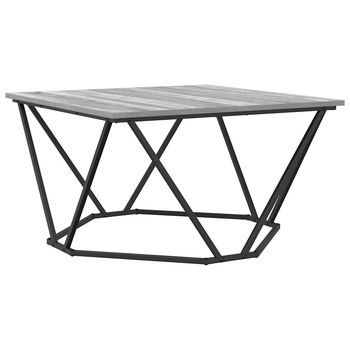 Mesa De Centro 80x80x45 Cm Acero - Gris