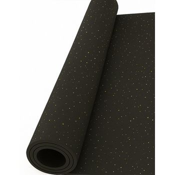 Jardin202 - Esterilla De Ejercicio Moteado Amarillo - Fitness Especial Para Gimnasios  Sport Premium  Base Negra  1'25m (ancho) X 8m (largo) (4mm De Altura)  1'25m (ancho) X 8m (largo) (4mm De Altura)jardin202