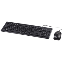 hama kit teclado y rat n con cable cortino esp
