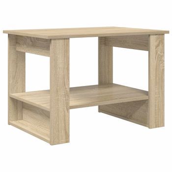 Mesa De Café Roble Sonoma 72 X 50 X 50 Cm Madera De Ingeniería Vidaxl