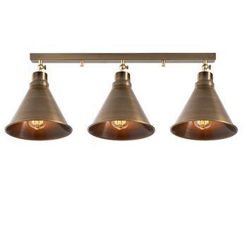 Lámpara De Techo Berceste-n-678 Oro Cobrizo Metal 72x20x26 Cm