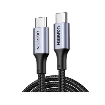 Cable USB-C Ugreen US316 0,5 m negro carga rápida y datos