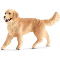 figurita schleich 16395 - animal de granja - golden retriever hembra