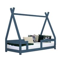 cama cabana infantil nakana 120 x 180 azul marino