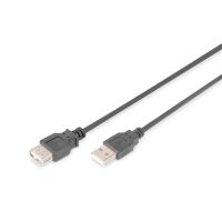 alargador usb-a digitus 18 m usb 20 negro