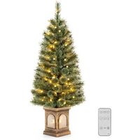 120cm arbol de navidad artificial con agujas de pino costway 50 x 50 120 cm
