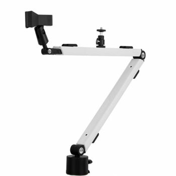 Streamplify MOUNT ARM Soporte para Montaje en Escritorio de Micrófono/Smartphone/Ring Lamp Blanco