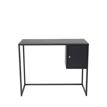 Escritorio 1 puerta de metal l95cm - negro