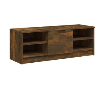 Mueble tv - mesa de tv madera contrachapada roble ahumado 102x35,5x36,5cm