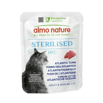Almo Nature HFC Sterilised 24 x 50 g - Pack Ahorro - Atún del Atlántico