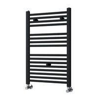 kibath secatoallas radiador circuito calefaccion de 80 cm x 50 cm acabado negro mate fabricado en acero
