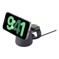 cargador inalambrico belkin boostcharge pro qi2 2 en 1 15w usb-c pd 15 m gris