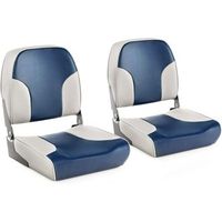 2 asientos para barco con tira de fijacirn larga y tornillos en acero inoxidable costway 41 x 49 x 47 cm