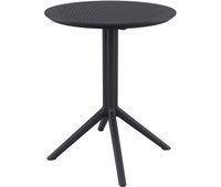 mesa plegable sky plastico negro 60x60x74 cm