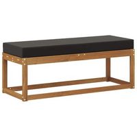 banco de taburete al aire libre madera de acacia solida natural vidaxl