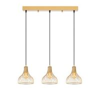 lampara de techo telyildo-12170 oro brillante metal 70x20x117 cm
