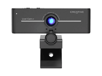 Webcam - Creative Live! Cam Sync 4K, 8.0 Megapixel UHD (3840 x 2160), Enfoque Manual, Micrófono, 95°, Cubierta de la lente Privacidad, Negro
