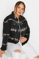 limited collection cazadora vaquera negra tie dye mujer curvy y tallas grandes limited collection