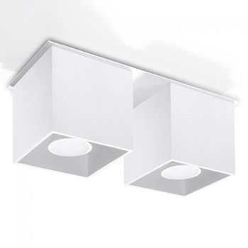 Plafón con dos puntos de luz quad