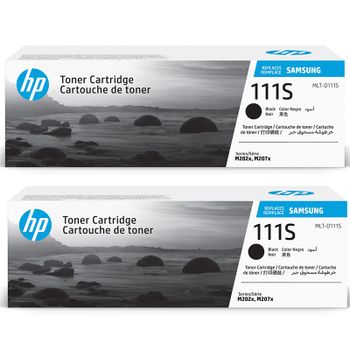 Original Multipack Samsung Xpress SL-M2070W Printer Toner Cartridges (2 Pack) -MLT-D111S