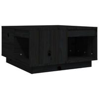 mesa de centro de madera maciza de pino negro 60x61x325 cm