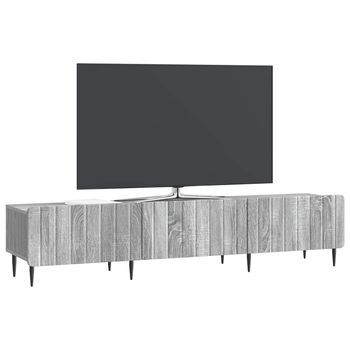 Mueble De Tv | Mueble De Salón | Gabinete De Tv Con Cajón Gris Sonoma 147 X 34,5 X 32 Cm