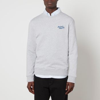 Maison Kitsuné Handwriting Cotton-Jersey Sweatshirt - XL