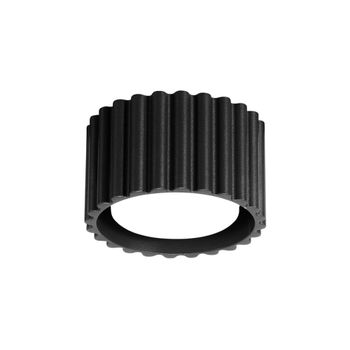 Lámpara de techo negro aluminio alt. 6 cm