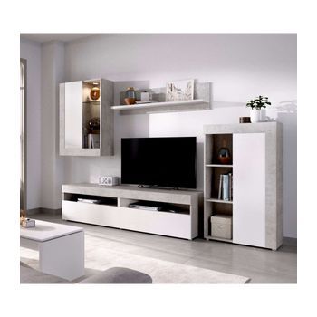 Mueble Salón Villatorres Moderno Con Almacenamiento Y Soporte Tv