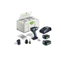 taladro atornillador a bateria txs 12 25 - festool - con 2 baterias 12v 25ah - accesorios - systainer - 576874