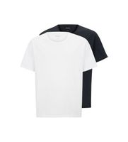 boss para hombre 50475287 pack 2 camisetas comfor blanco marino 3xl casual algodon manga corta
