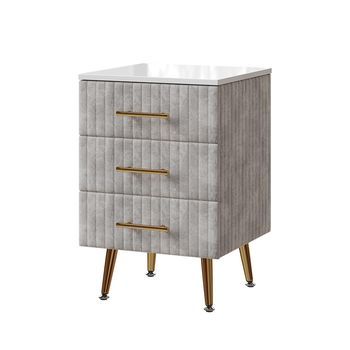 Mesilla De Noche Velia 41 X 62 Cm Con 3 Cajones Vicco