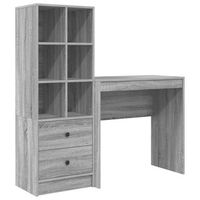 escritorio gris sonoma 1255 x 40 x 127 cm 2 uds vidaxl
