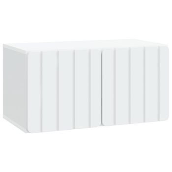 Mueble De Tv De Pared 59,5 X 31 X 30 Cm Blanco Vidaxl
