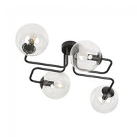 plafon de techo vesta transparente 4 luces