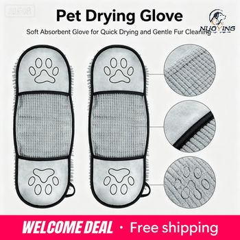 Toalla de Baño para Mascotas, Super Absorbente, de Secado Rápido, Suave, Reutilizable y Lavable, para Perros y Gatos, Accesorios para la Ducha de Mascotas