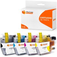 pccom essential brother lc3217 cartucho tinta compatible negrocianmagentaamarillo pack 4