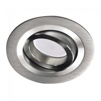 empotrable aluminio  bombilla led 8w calida