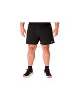 pantalones corto de running asics road 5in short hombre negrogris