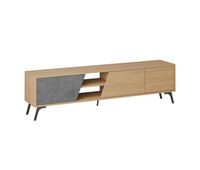 venprodin - mueble tv fiona 180 cm roble - gris