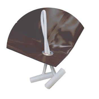 Cubierta De Proteccion Invierno Para Piscina De 3 X 9,5 M Más 15 Cm Para Anclaje Marrón