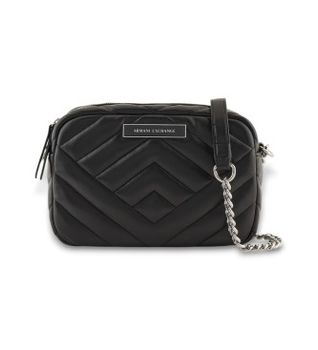 A|X Armani Exchange para mujer. 9491584R74200020 Bolso Messenger negro (OSFA), Casual, Poliéster