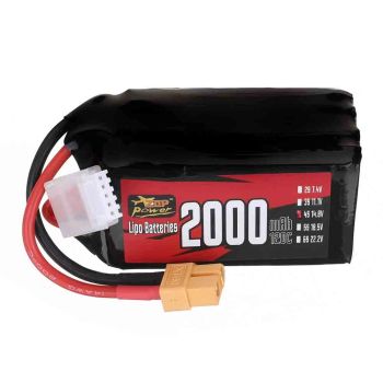 Batería ZOP Power 14.8V 2000mAh 120C 4S LiPo con conector XT60 para dron RC